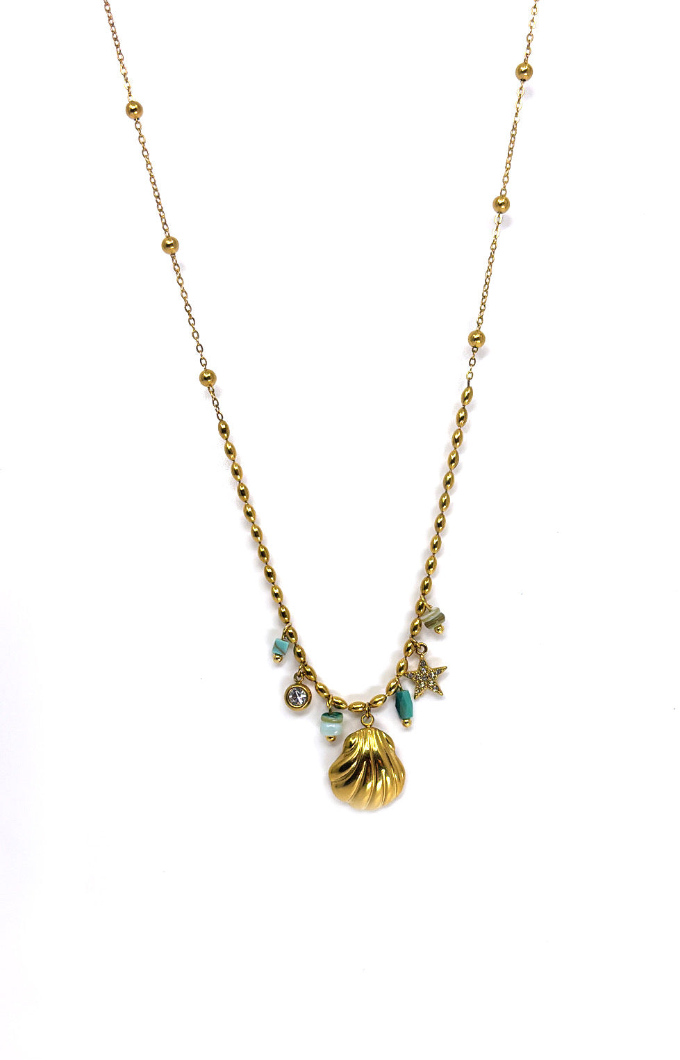 Golden Seashell Necklace