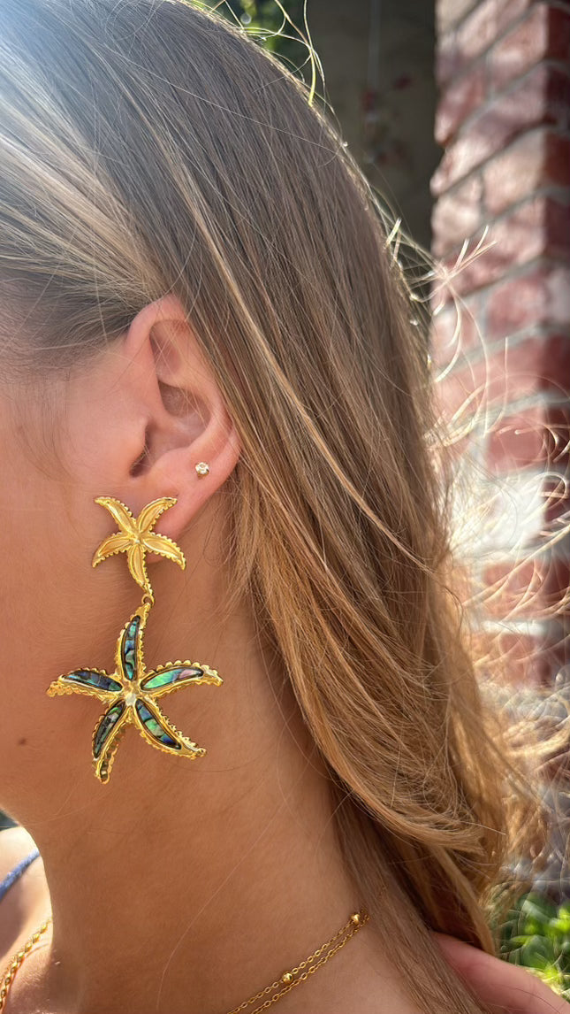Twin Starfish Earrings