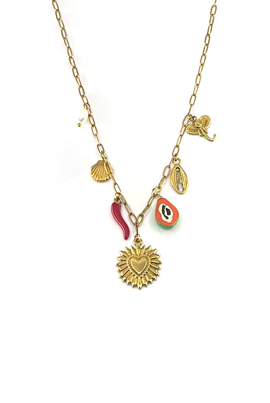 Sol Amulet Charm Necklace