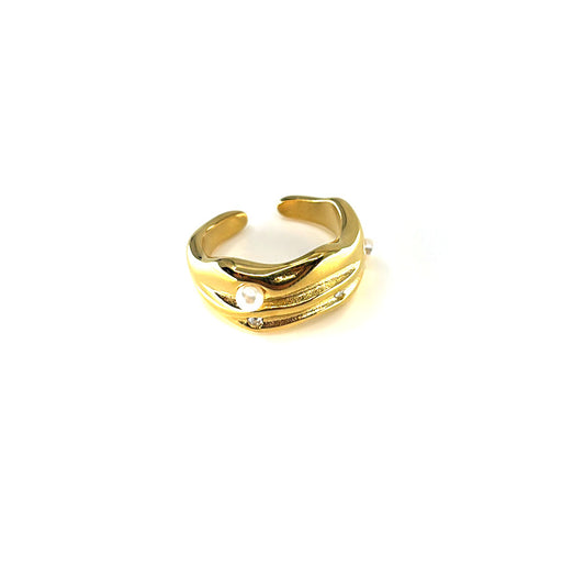 Tide Swirl Ring