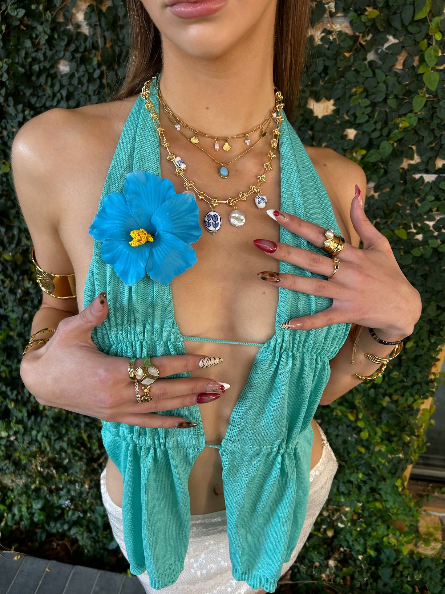 Blue Pendant Necklace