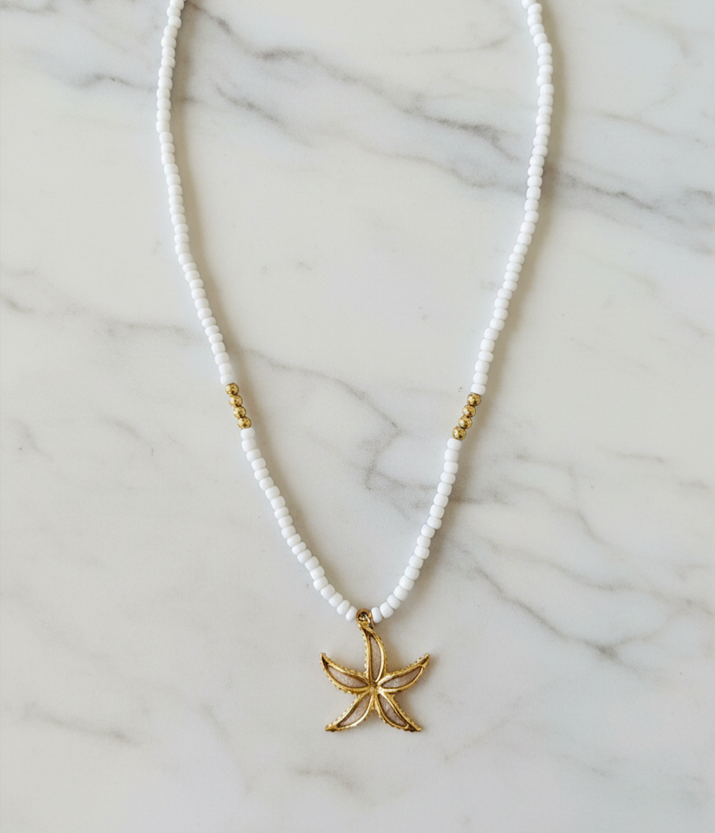 Beaded Starfish Necklace